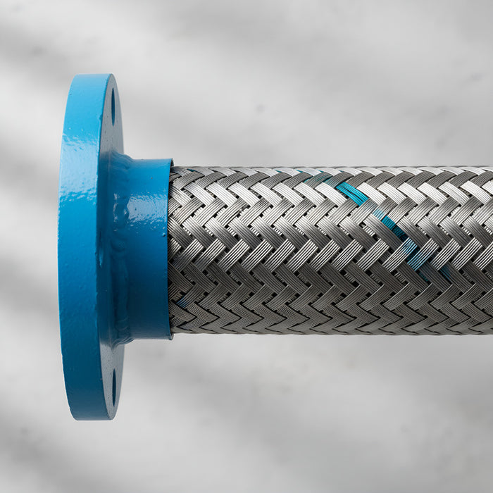 Manguera Metalica Flexible De 3  X 30cm Con Bridas 150lb