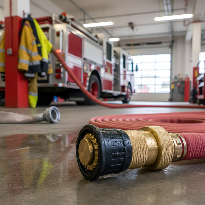 Manguera De Bomberos De 1-1/2x30mts Con Válvula Y Chiflon