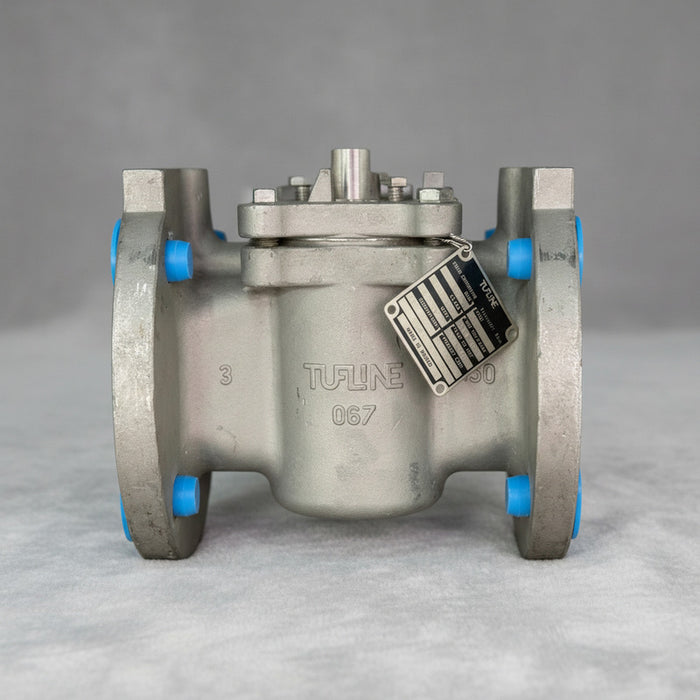 Valvula Macho De 3  Inoxidable Tufline