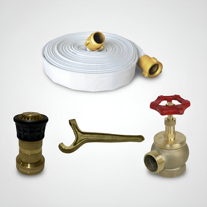 Manguera Hidrante De 1-1/2x30mts, Llave, Válvula Y Chiflon