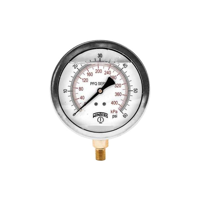 Manómetro Inox Glicerina 2.5 PLG , 60 Psi (aire, Agua)