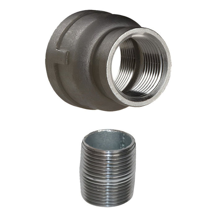 Reduccion Campana 1 A 3/4  Hmbra + Niple Corrido 3/4