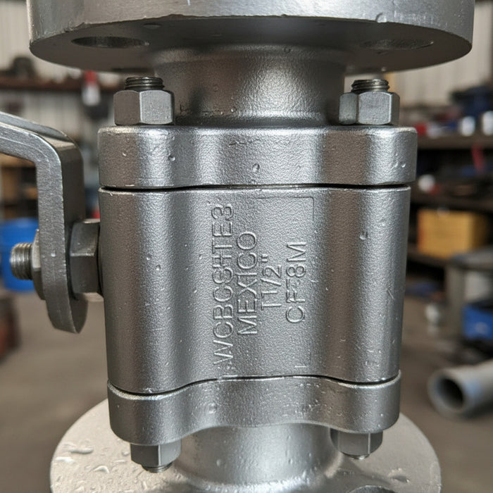 Valvula Esfera Worcester 3/4 PuLG Bridado Acero Inox.