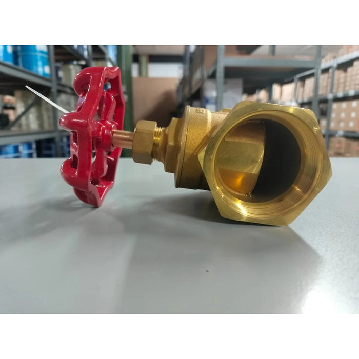Valvula De Globo De 1 Npt En Laton Con Sello De Epdm