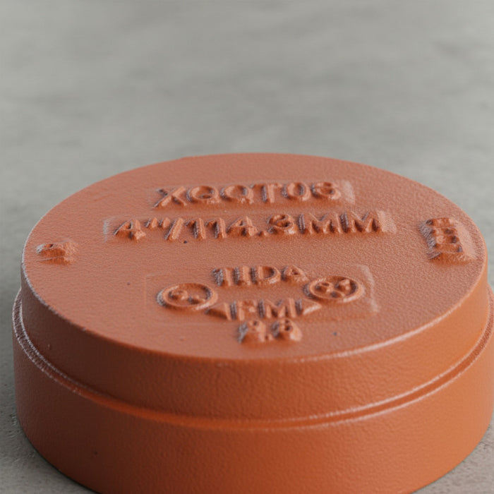 Tapa Ranurada De 2 1/2 Color Naranja