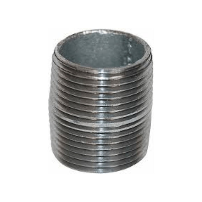 Niple Corrido Acero Negro De 1-1/2 PuLG