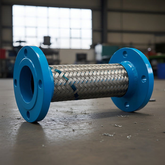 Manguera Metalica Flexible De 3  X 30cm Con Bridas 150lb