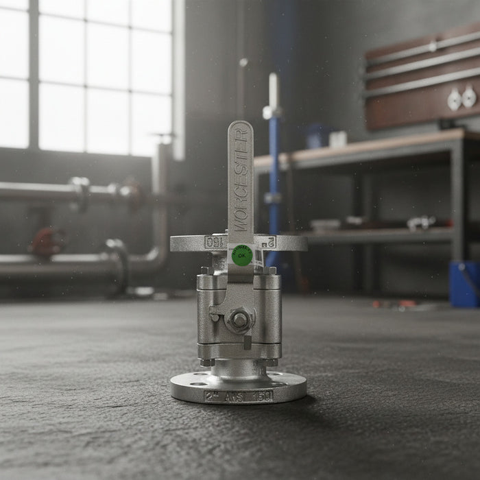 Valvula Esfera Worcester 3/4 PuLG Bridado Acero Inox.