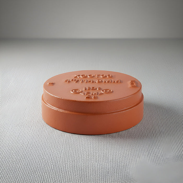 Tapa Ranurada De 2 1/2 Color Naranja