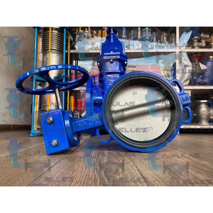 Valvula Mariposa De 2  Int. Inox C/operador De Engrane Aen