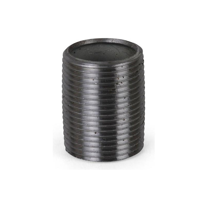 Niple Corrido Acero Negro De 1-1/2 PuLG