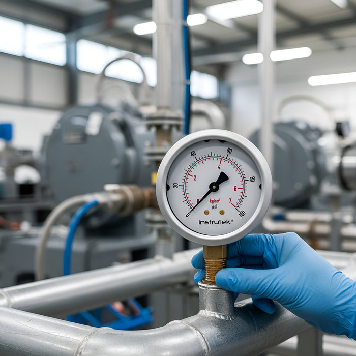 Manómetro Inox Glicerina 2.5 PLG , 100 Psi (aire, Agua)