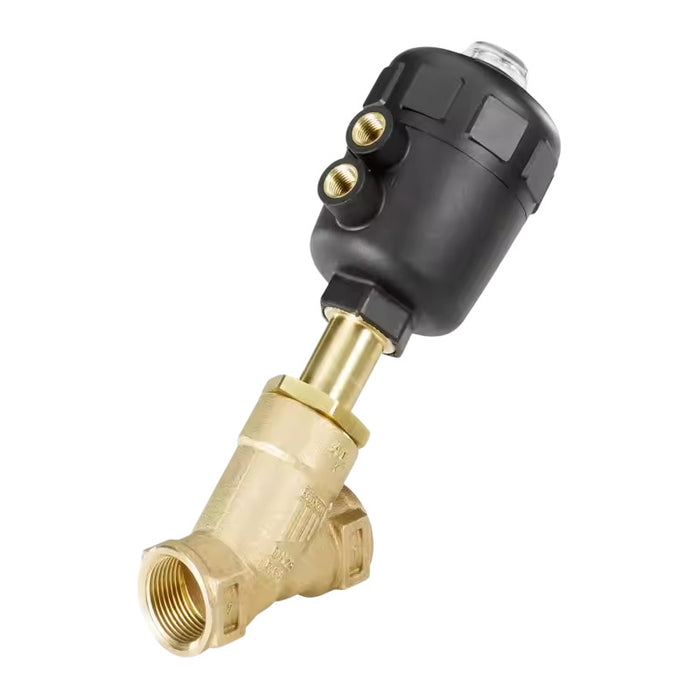 Válvula Inclinada Neumática De 3/4 Marca Asco En Bronce
