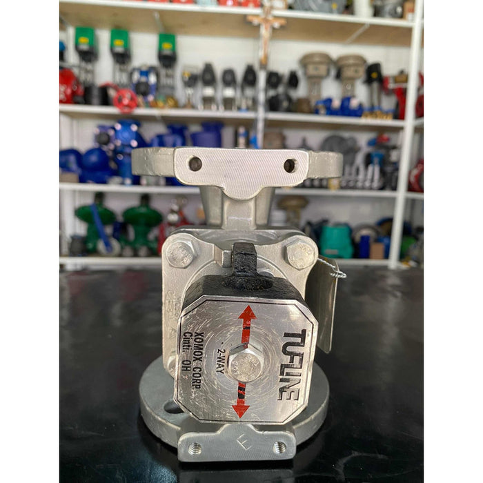 Válvula Macho Bridado De 2 Inoxidable Marca Tufline