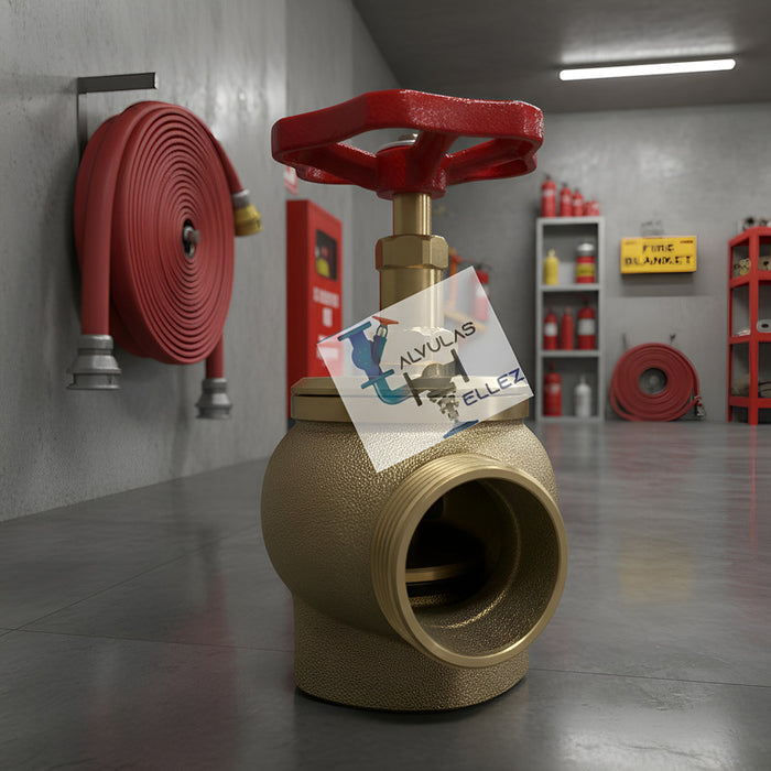 Válvula Angular Contra Incendio De 2x1-1/2  Ipt X Nst