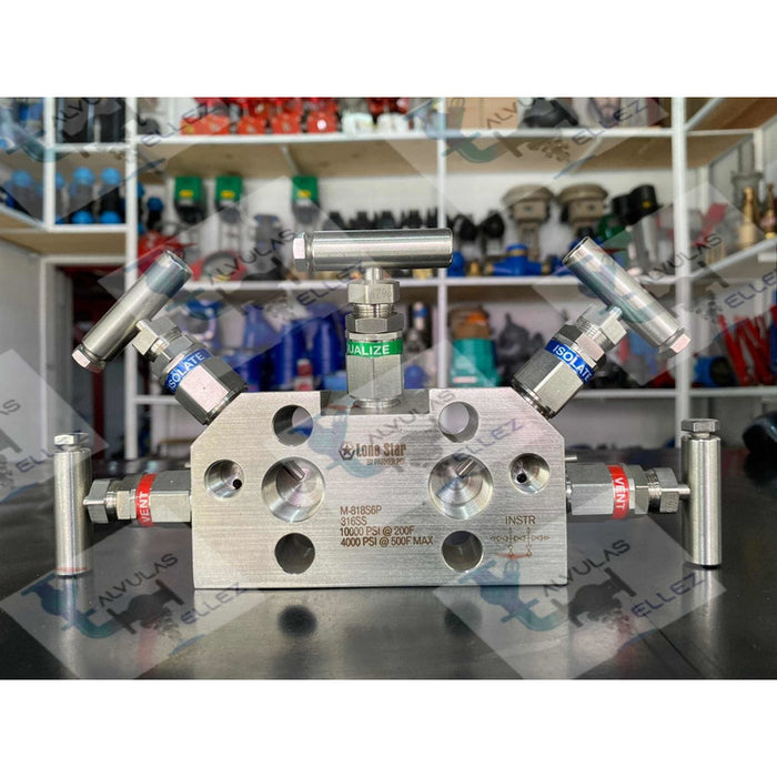 Válvula Manifuld De 5 Vías Inoxidable
